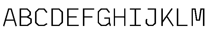 BVHAntoPlotMono Light Font UPPERCASE