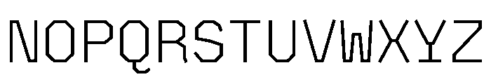 BVHAntoPlotMono Light Font UPPERCASE