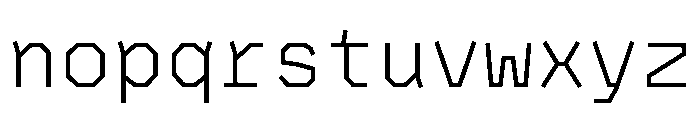 BVHAntoPlotMono Light Font LOWERCASE