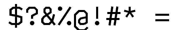 BVHAntoPlotMono Regular Font OTHER CHARS