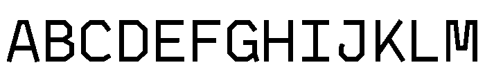 BVHAntoPlotMono Regular Font UPPERCASE