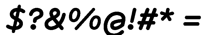 BVHAntoRounded BoldItalic Font OTHER CHARS