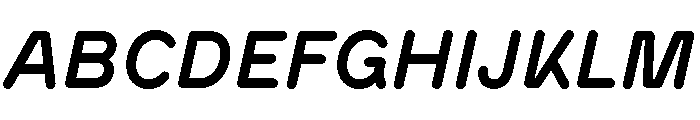 BVHAntoRounded BoldItalic Font UPPERCASE