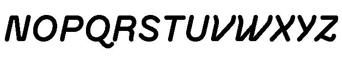 BVHAntoRounded BoldItalic Font UPPERCASE