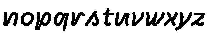 BVHAntoRounded BoldItalic Font LOWERCASE