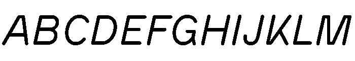 BVHAntoRounded Italic Font UPPERCASE