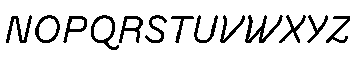 BVHAntoRounded Italic Font UPPERCASE