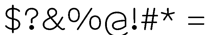 BVHAntoRounded Light Font OTHER CHARS