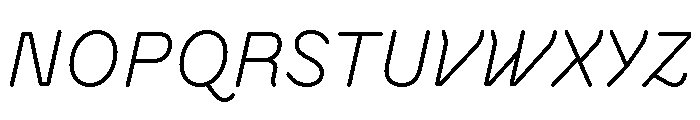 BVHAntoRounded LightItalic Font UPPERCASE