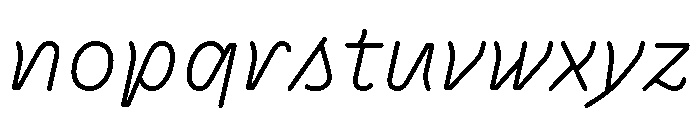 BVHAntoRounded LightItalic Font LOWERCASE