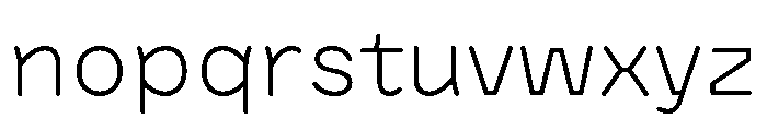 BVHAntoRounded Light Font LOWERCASE