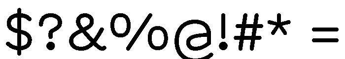 BVHAntoRounded Regular Font OTHER CHARS