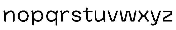 BVHAntoRounded Regular Font LOWERCASE
