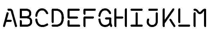 BVHAntoRoundedAir Regular Font UPPERCASE