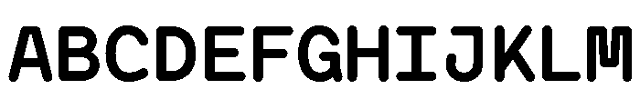BVHAntoRoundedMono Bold Font UPPERCASE