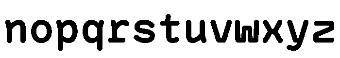 BVHAntoRoundedMono Bold Font LOWERCASE