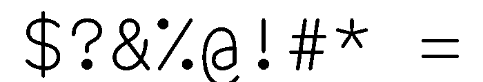 BVHAntoRoundedMono Light Font OTHER CHARS