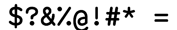 BVHAntoRoundedMono Medium Font OTHER CHARS