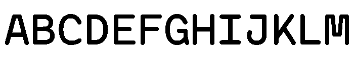 BVHAntoRoundedMono Medium Font UPPERCASE