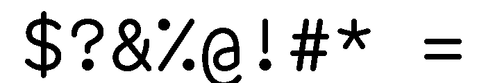 BVHAntoRoundedMono Regular Font OTHER CHARS