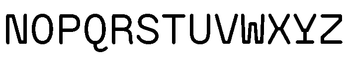 BVHAntoRoundedMono Regular Font UPPERCASE