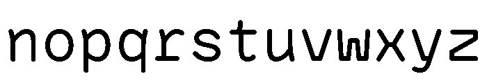 BVHAntoRoundedMono Regular Font LOWERCASE