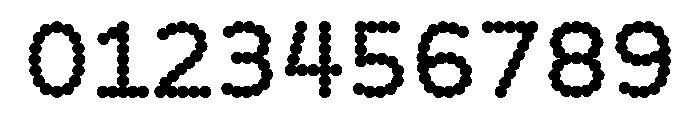 BVHBDot Bold Font OTHER CHARS