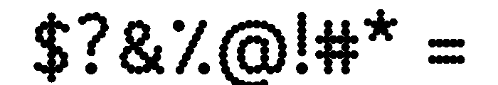 BVHBDot Bold Font OTHER CHARS