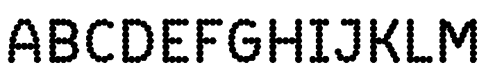 BVHBDot Bold Font UPPERCASE
