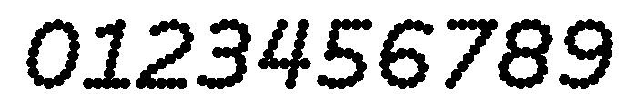 BVHBDot BoldItalic Font OTHER CHARS