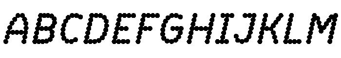 BVHBDot BoldItalic Font UPPERCASE