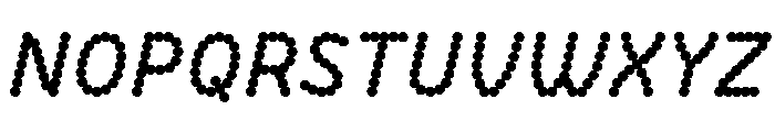 BVHBDot BoldItalic Font UPPERCASE