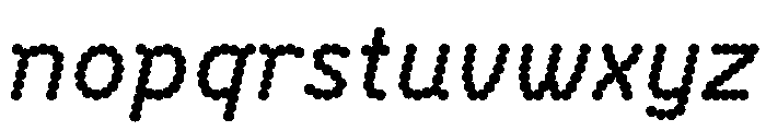 BVHBDot BoldItalic Font LOWERCASE