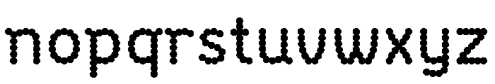 BVHBDot Bold Font LOWERCASE
