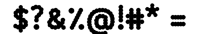 BVHBDot ExtraBold Font OTHER CHARS