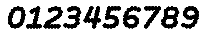 BVHBDot ExtraBoldItalic Font OTHER CHARS