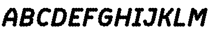 BVHBDot ExtraBoldItalic Font UPPERCASE