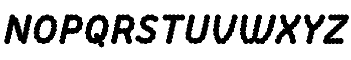 BVHBDot ExtraBoldItalic Font UPPERCASE
