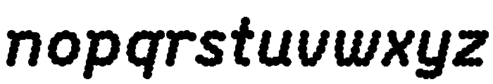 BVHBDot ExtraBoldItalic Font LOWERCASE