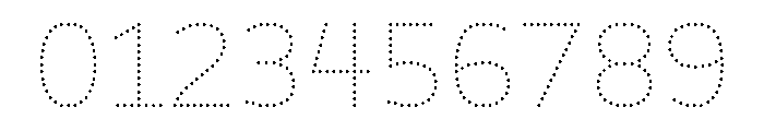 BVHBDot ExtraThin Font OTHER CHARS
