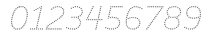 BVHBDot ExtraThinItalic Font OTHER CHARS