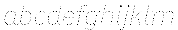 BVHBDot ExtraThinItalic FONT