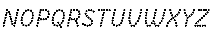 BVHBDot Italic Font UPPERCASE