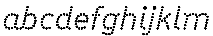 BVHBDot Italic FONT