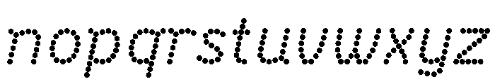 BVHBDot Italic Font LOWERCASE
