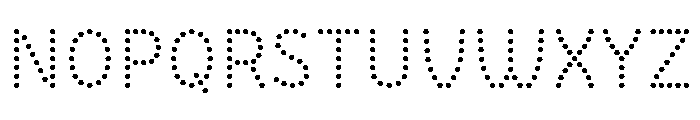 BVHBDot Light Font UPPERCASE