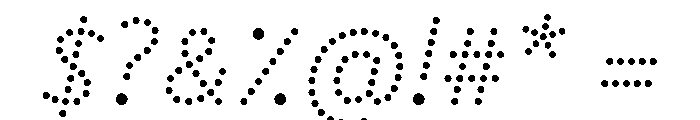 BVHBDot LightItalic Font OTHER CHARS