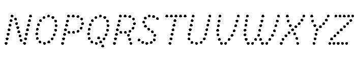 BVHBDot LightItalic Font UPPERCASE