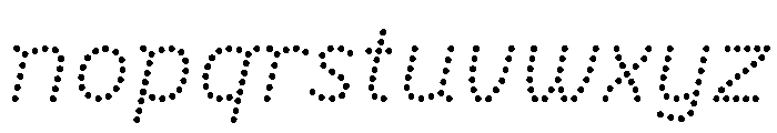 BVHBDot LightItalic Font LOWERCASE