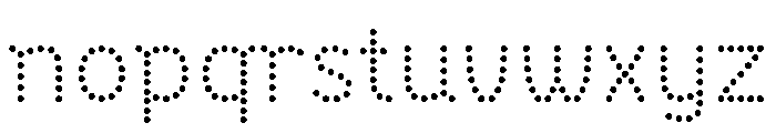 BVHBDot Light Font LOWERCASE